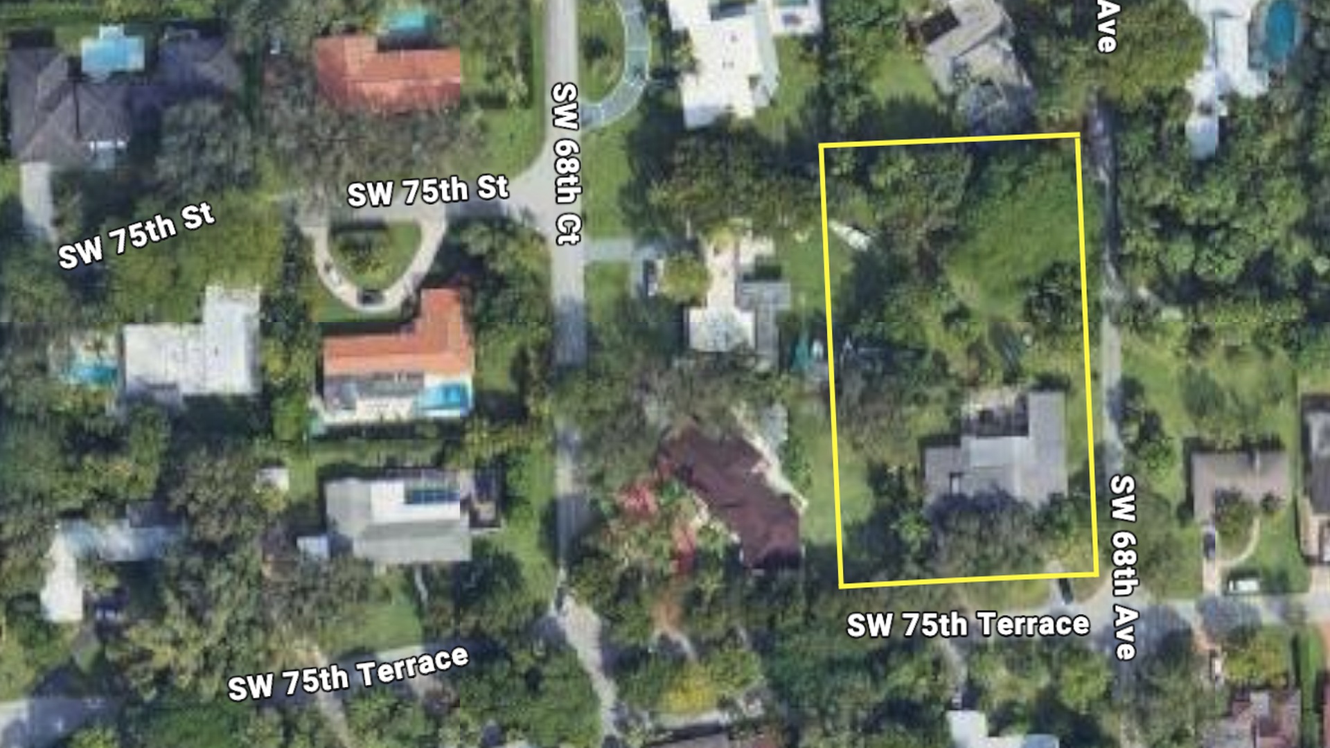 6801 SW 75th Terrace Satellite View